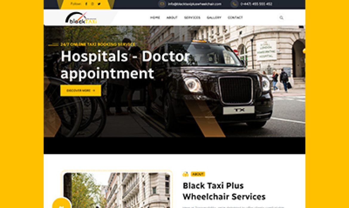 Black Taxi Plus Wheel Chair